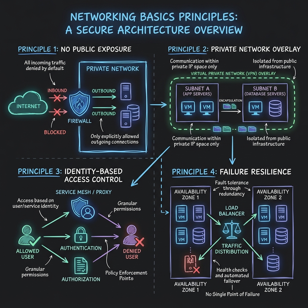 Networking Basics Principles Diagram